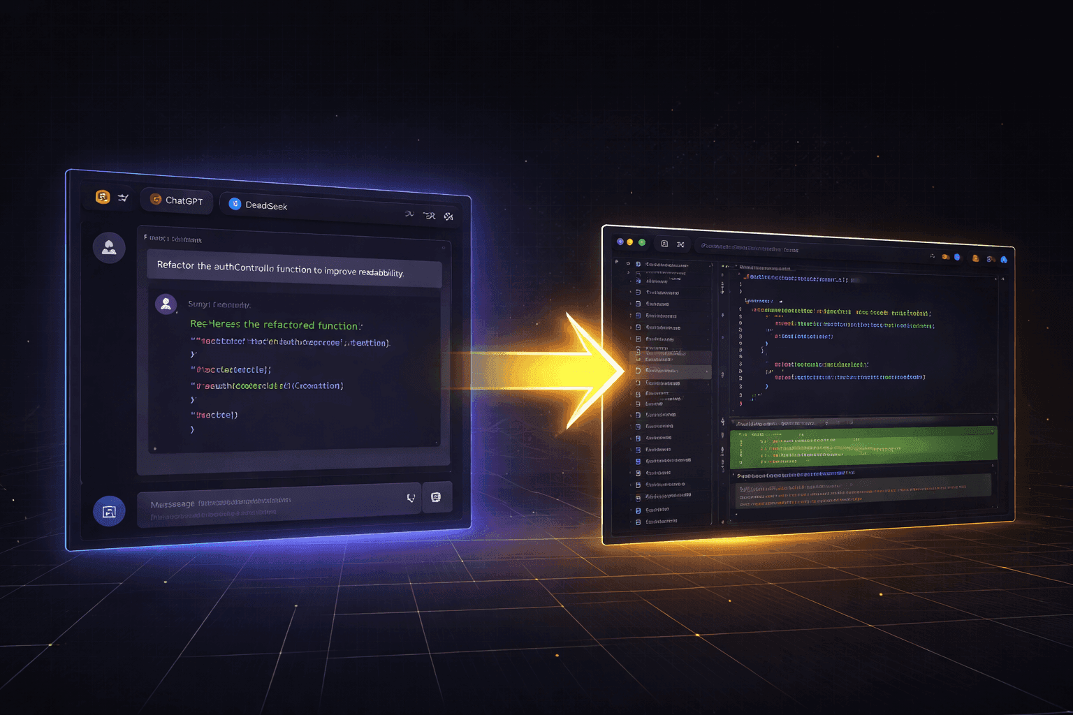 Chat to code workflow
